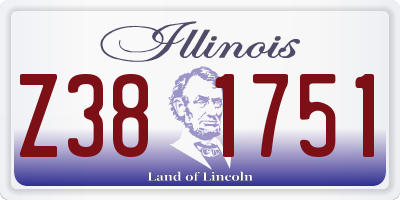 IL license plate Z381751