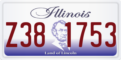 IL license plate Z381753