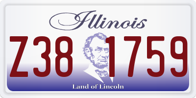 IL license plate Z381759
