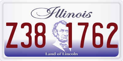 IL license plate Z381762