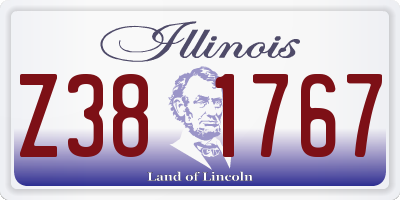 IL license plate Z381767