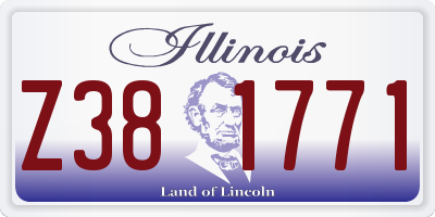 IL license plate Z381771