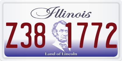 IL license plate Z381772