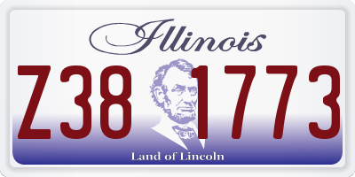 IL license plate Z381773