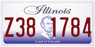 IL license plate Z381784