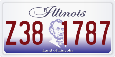 IL license plate Z381787