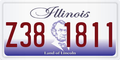 IL license plate Z381811