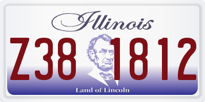 IL license plate Z381812
