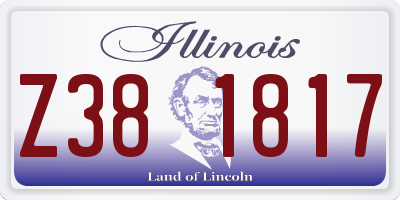 IL license plate Z381817