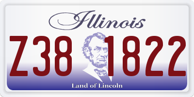 IL license plate Z381822