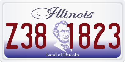 IL license plate Z381823