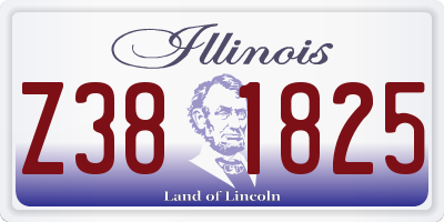 IL license plate Z381825