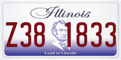 IL license plate Z381833