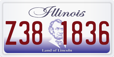 IL license plate Z381836