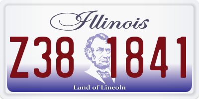 IL license plate Z381841