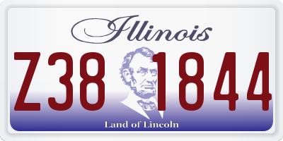 IL license plate Z381844