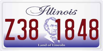IL license plate Z381848