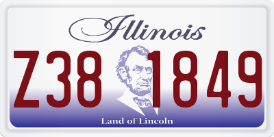IL license plate Z381849