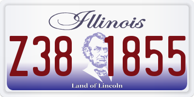 IL license plate Z381855
