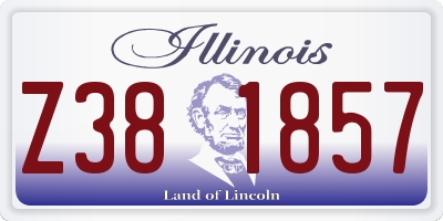 IL license plate Z381857