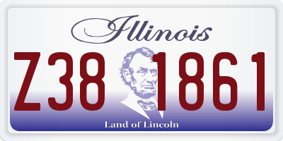 IL license plate Z381861