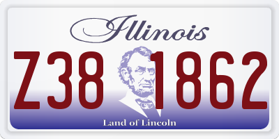 IL license plate Z381862