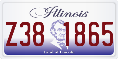 IL license plate Z381865