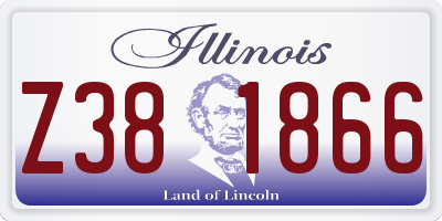 IL license plate Z381866