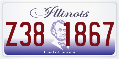 IL license plate Z381867