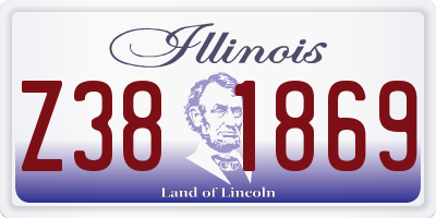 IL license plate Z381869