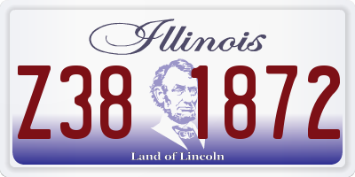 IL license plate Z381872