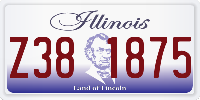 IL license plate Z381875