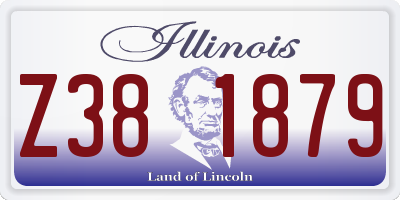IL license plate Z381879