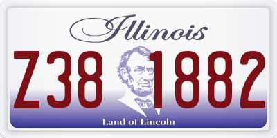 IL license plate Z381882