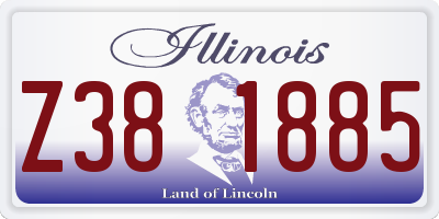 IL license plate Z381885