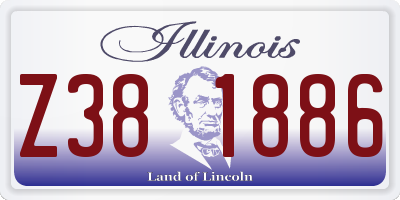 IL license plate Z381886