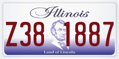 IL license plate Z381887