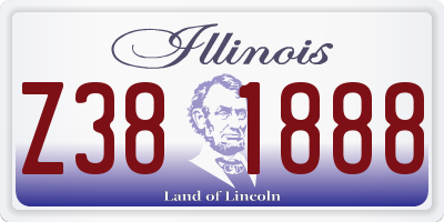 IL license plate Z381888