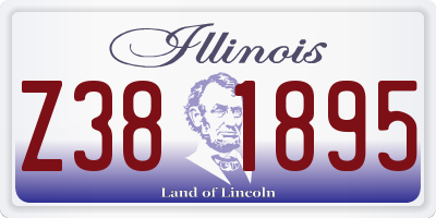 IL license plate Z381895