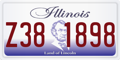 IL license plate Z381898