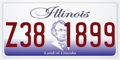 IL license plate Z381899