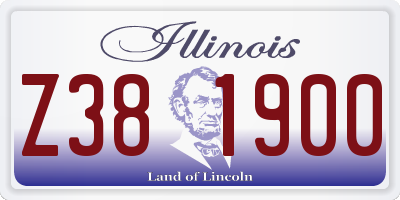 IL license plate Z381900