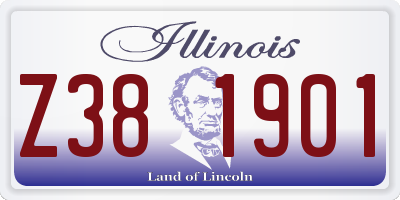 IL license plate Z381901