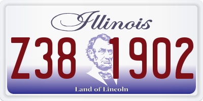 IL license plate Z381902