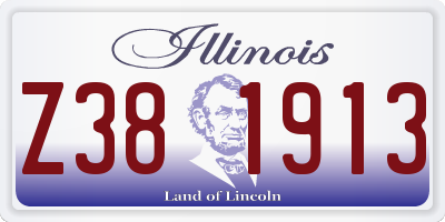 IL license plate Z381913