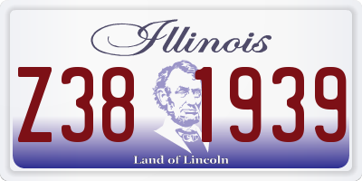 IL license plate Z381939
