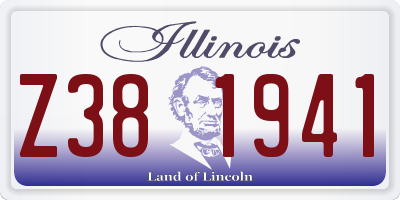 IL license plate Z381941