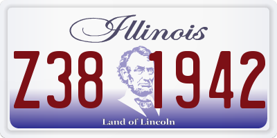 IL license plate Z381942