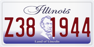 IL license plate Z381944