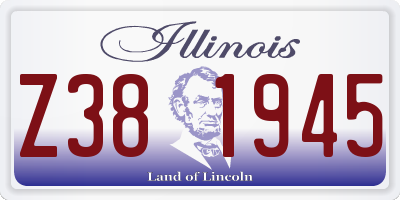 IL license plate Z381945